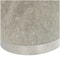 17" Gray Leather Patchwork Stool with Silver Metal Base